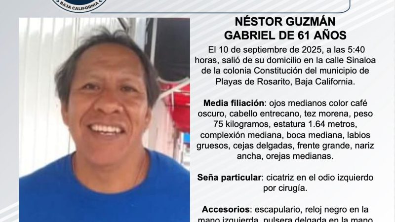 Pesquisa de Néstor Guzmán Gabriel de 61 años de edad