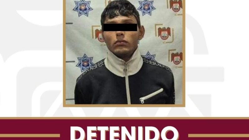 Asegura Policía Municipal de Tijuana a presunto responsable de robo con violencia en El Florido