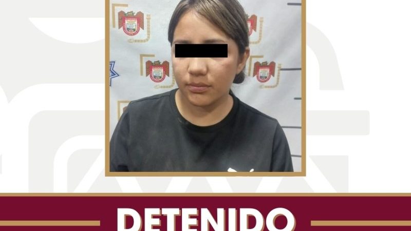 Mujer es detenida por la Policía Municipal tras agresión con arma blanca en contra de un hombre