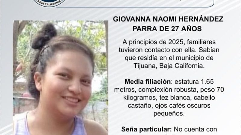 Pesquisa de Giovanna Naomi Hernández Parra de 27 años de edad
