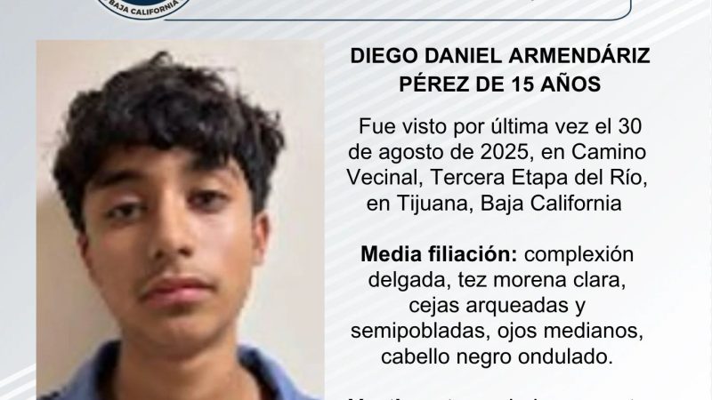 Pesquisa de Diego Daniel Armendáriz Pérez de 15 años de edad