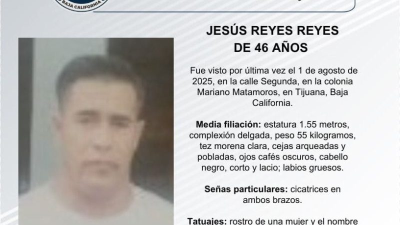 Pesquisa de Jesús Reyes de 46 años de edad