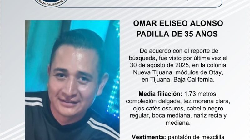Pesquisa de Omar Eliseo Alonso Padilla de 35 años de edad