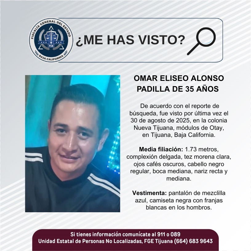 Pesquisa de Omar Eliseo Alonso Padilla de 35 años de edad
