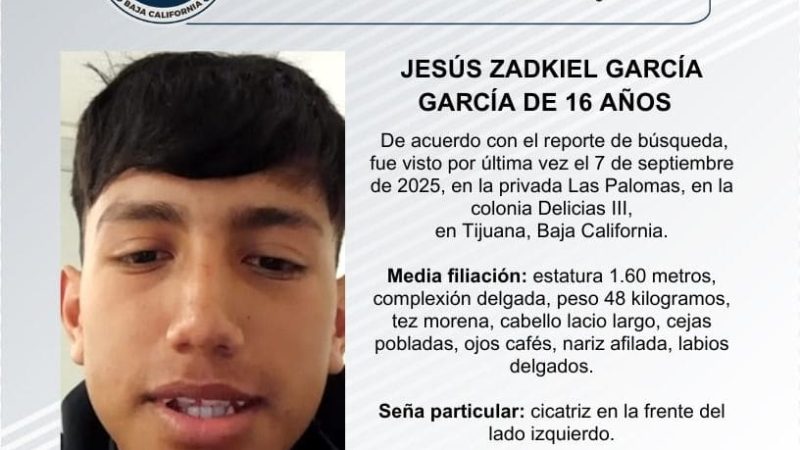 Pesquisa de Jesús Zadkiel García García de16 años de edad