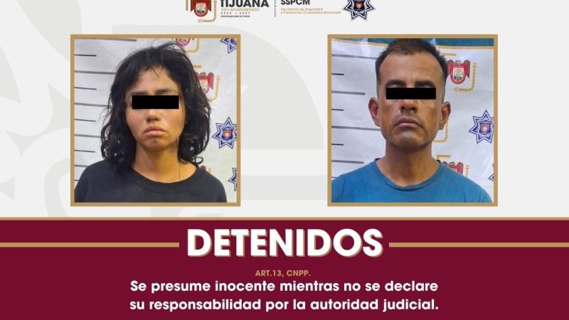 Detiene SSPCM a dos personas por robo con violencia a conductor de taxi libre