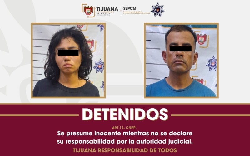 Detiene SSPCM a dos personas por robo con violencia a conductor de taxi libre