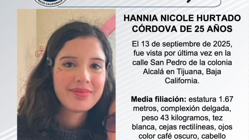 Pesquisa de Hannia Nicole Hurtado Córdova de 25 años de edad