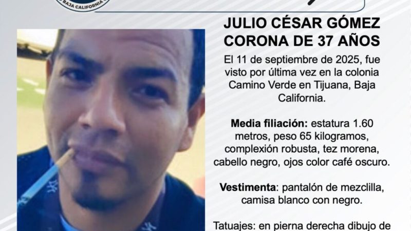 Pesquisa de Julio César Gómez Coronado de 37 años de edad
