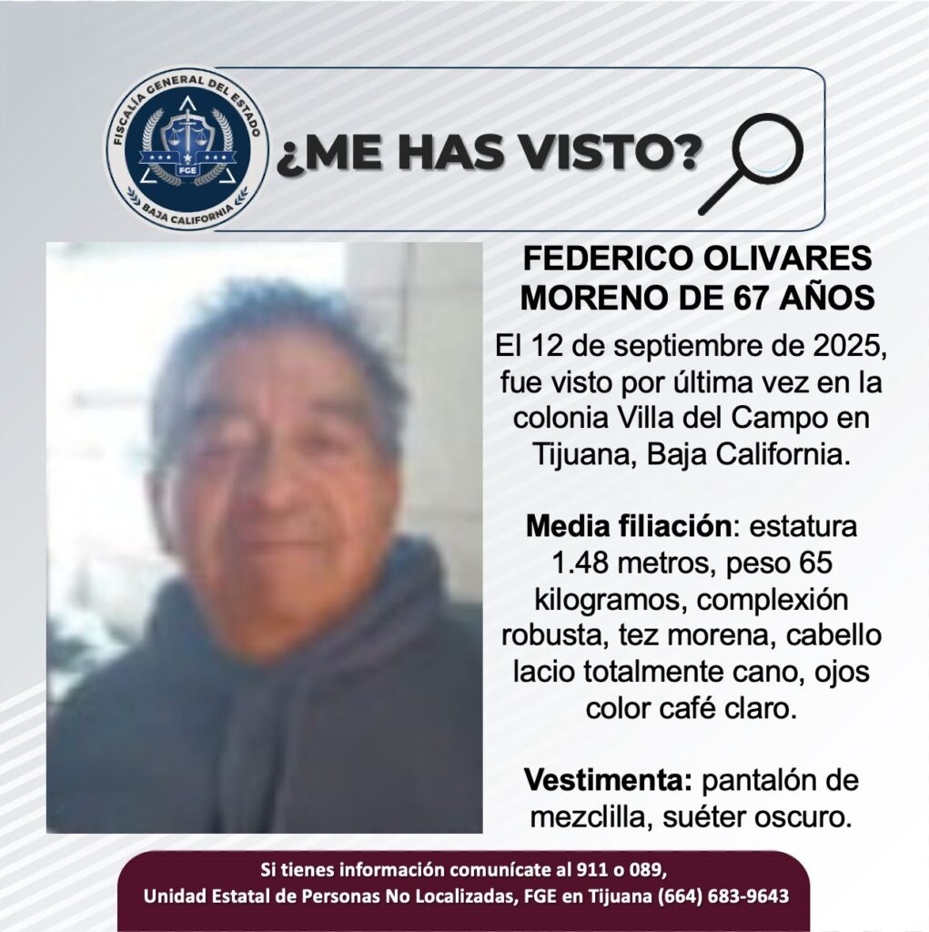 Pesquisa de Federico Olivares Moreno de 67 años de edad