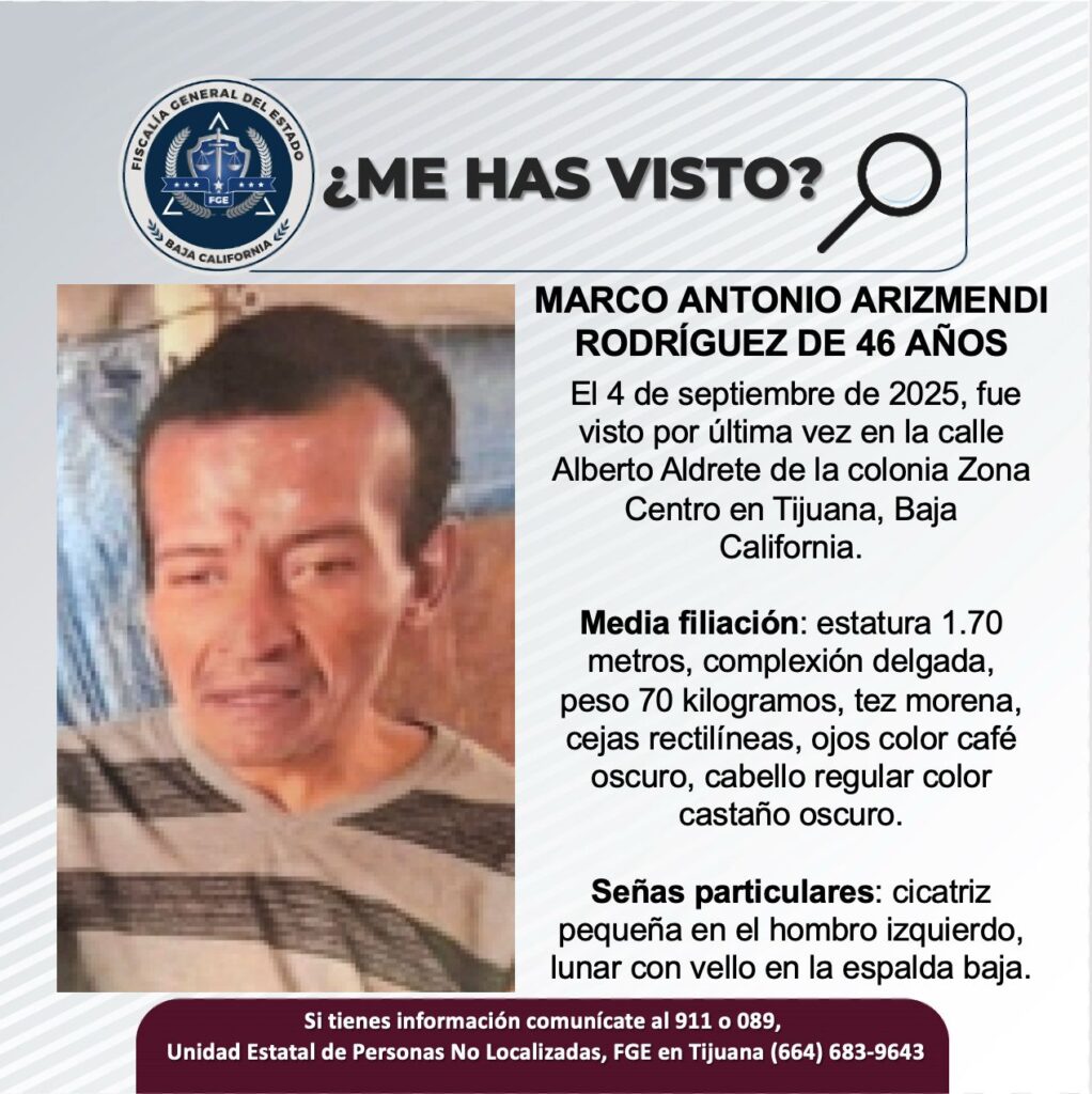 Pesquisa de Marco Antonio Arizmendi Rodríguez de 46 años de edad