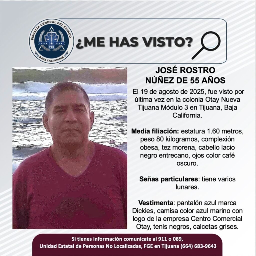 Pesquisa de José Rostro Núñez de 55 años de edad