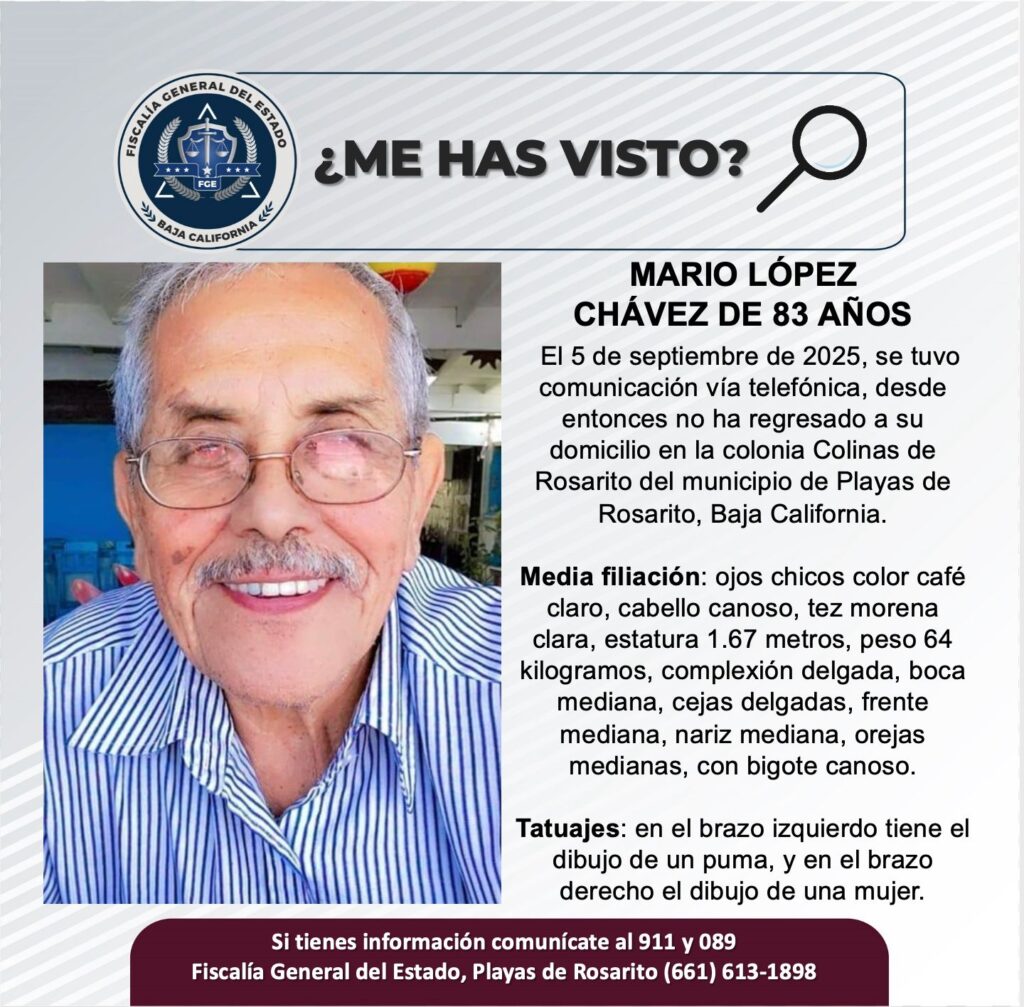 Pesquisa de Mario López Chávez de 83 años de edad