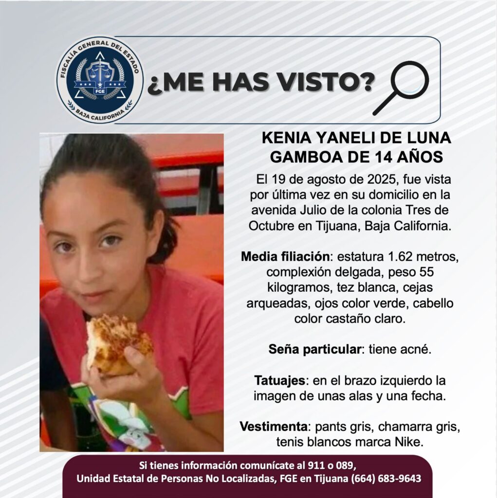 Pesquisa de Kenia Yaneli de Luna Gamboa de 14 años de edad