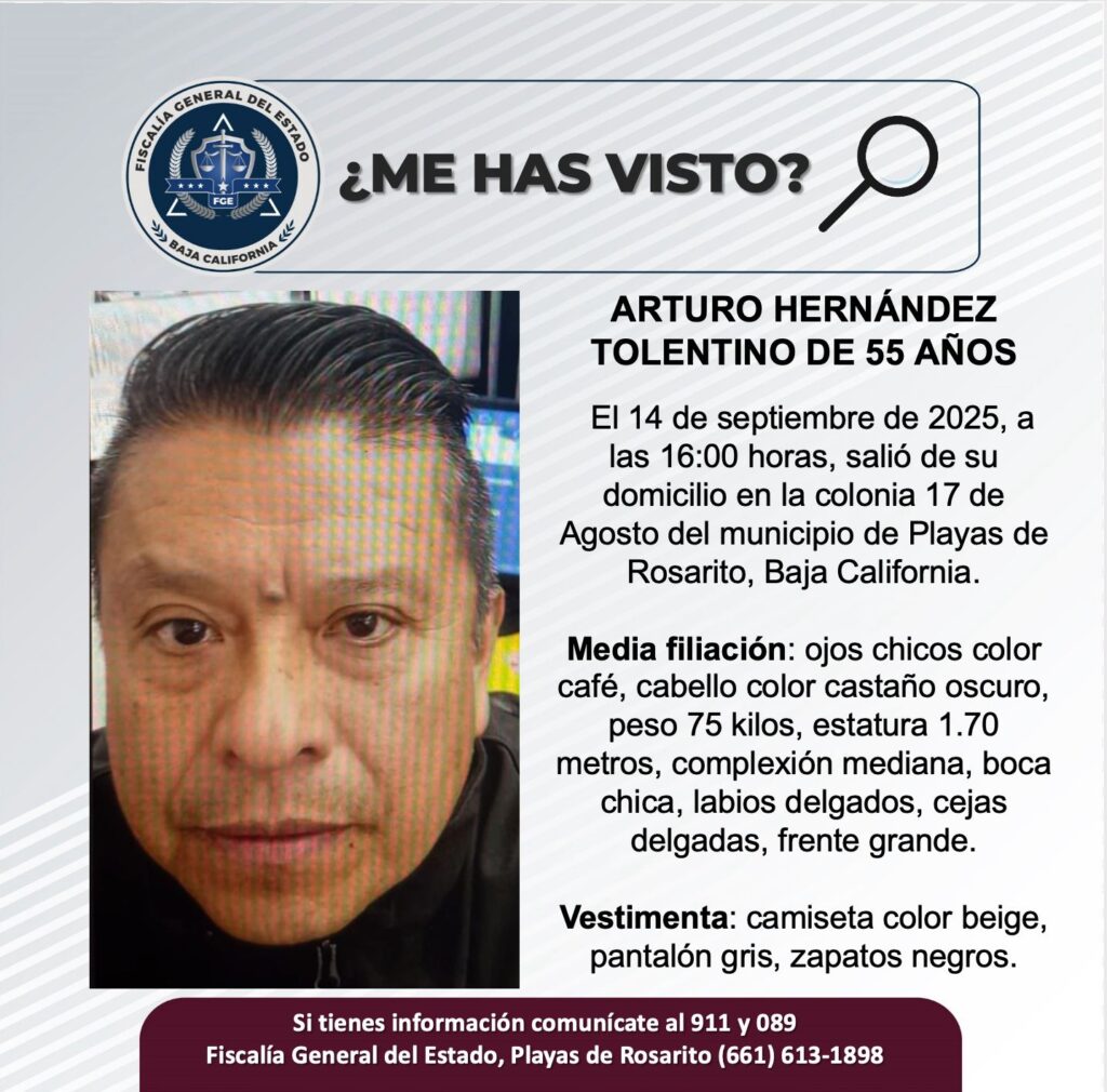 Pesquisa de Arturo Hernández Tolentino de 55 años de edad