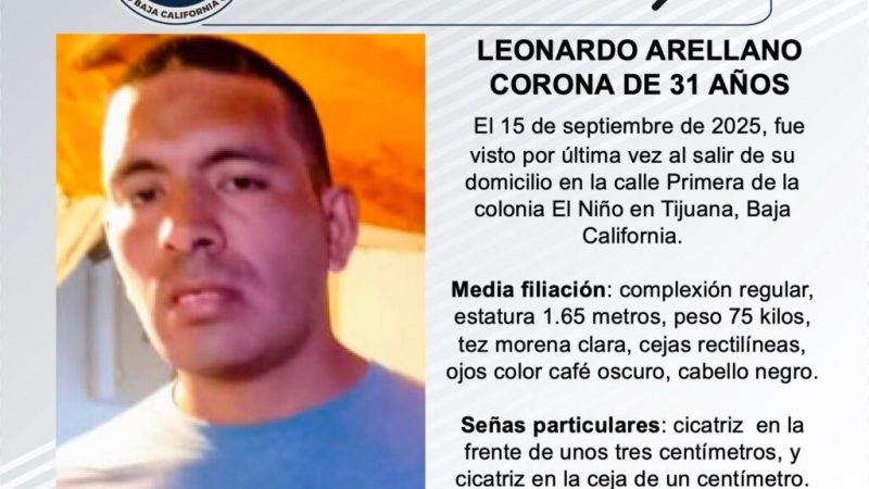 Pesquisa de Leonardo Arellano Corona de 31 años de edad