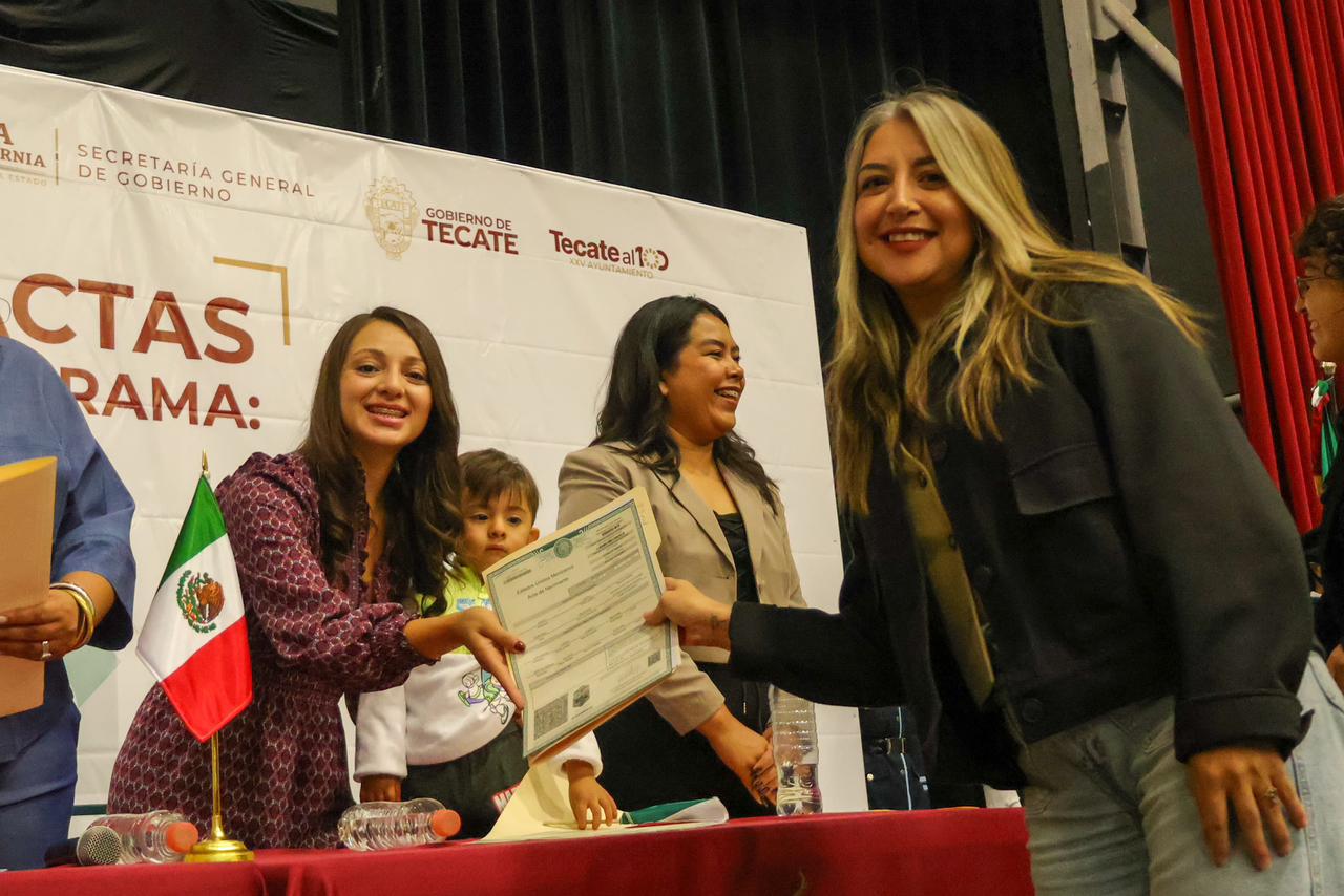 Récord histórico en entrega de actas del programa “Soy México” en Tecate