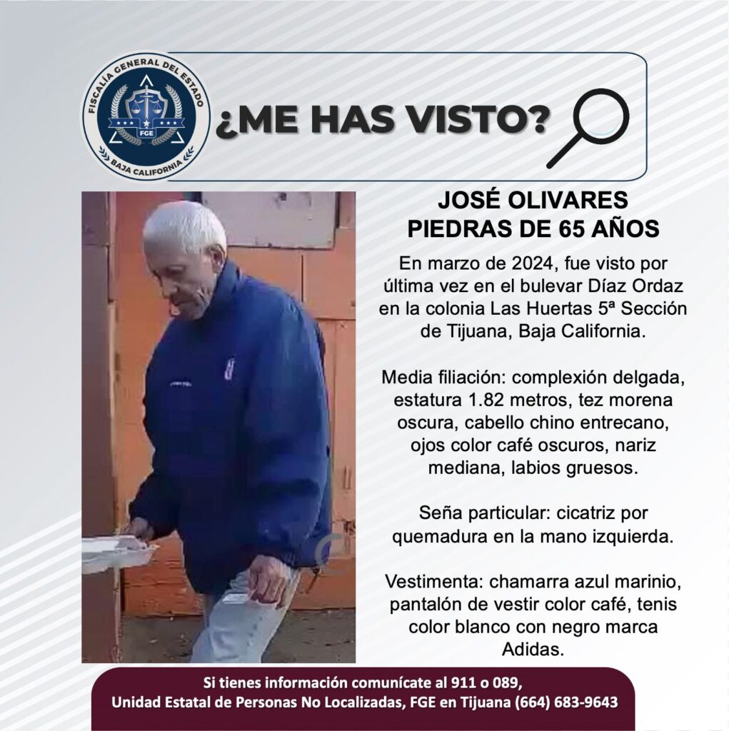 Pesquisa de José Olivares Piedras de 65 años de edad