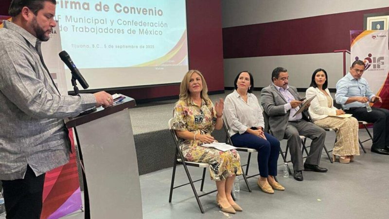 Avanza CTM BC al firmar convenio con DIF municipal para que miles de agremiados acecen a sus servicios