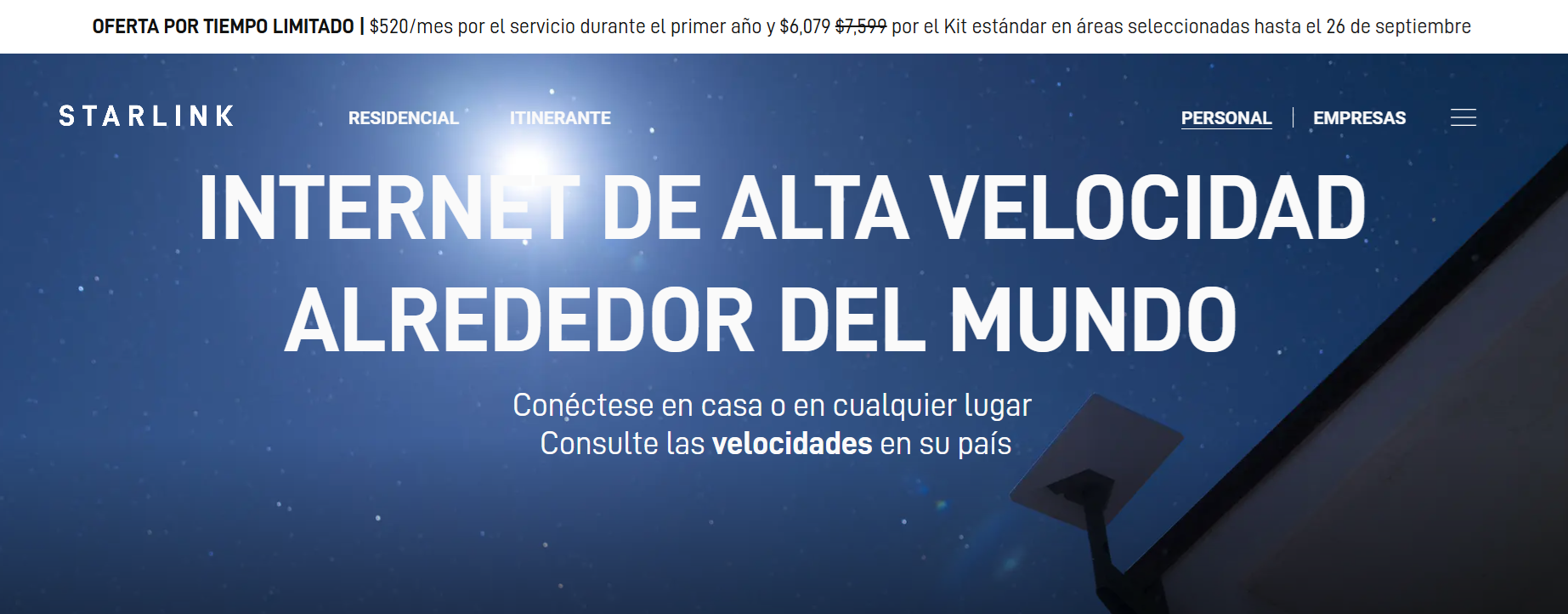 Starlink baja el precio del plan de internet residencial por promoción, ¿cuál es la nueva tarifa?
