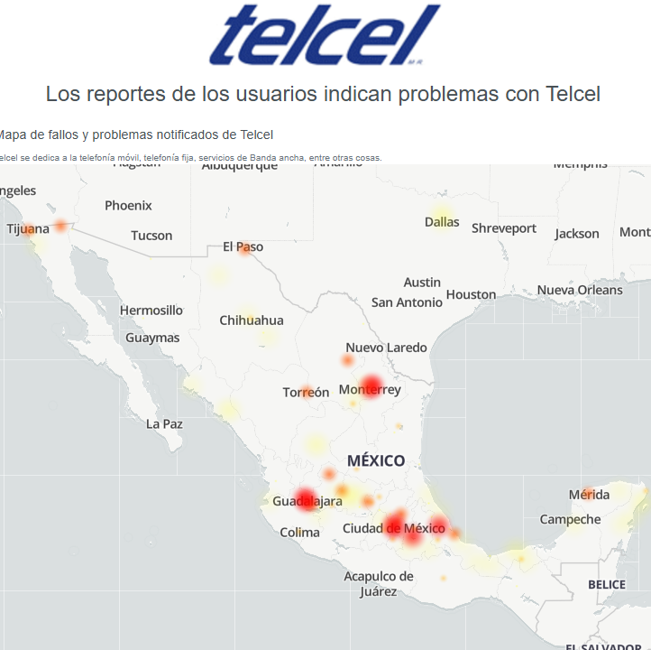 Se cayó Telcel hoy: usuarios reportan fallas en el servicio