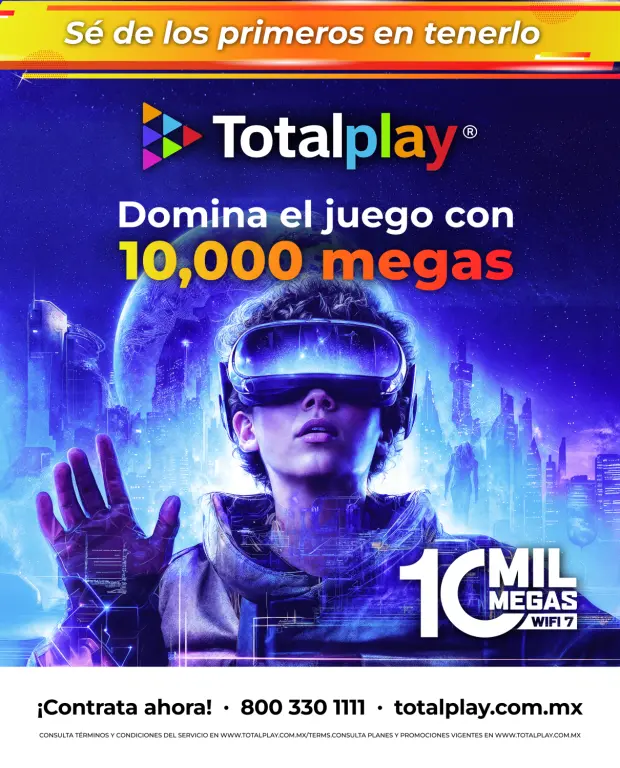 Totalplay se convierte en la primera empresa en México en ofrecer 10 mil megas con WiFi 7