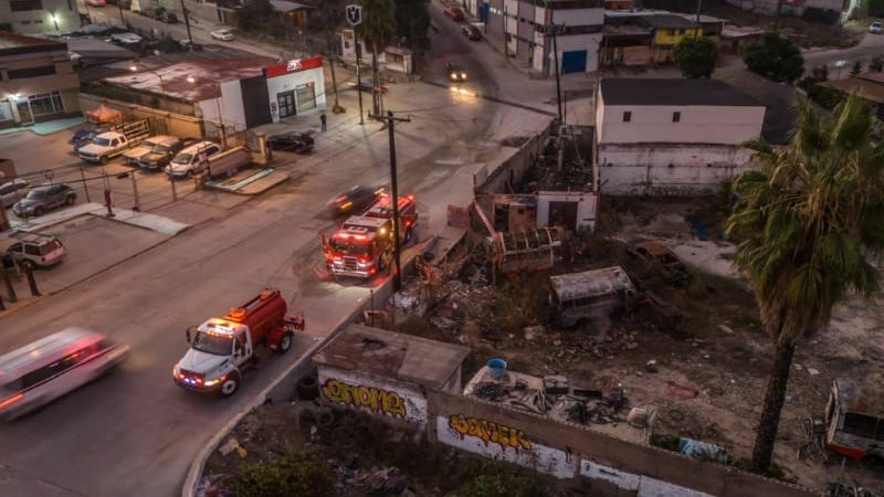 Se incendia Calafia en un predio en la colonia Obrera