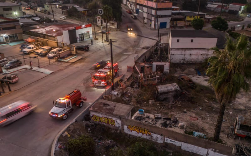 Se incendia Calafia en un predio en la colonia Obrera