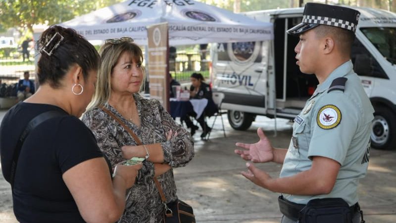 Realiza Secretaría de Seguridad y Protección Ciudadana Municipal jornada de atención ciudadana en parque Teniente Guerrero