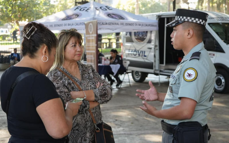 Realiza Secretaría de Seguridad y Protección Ciudadana Municipal jornada de atención ciudadana en parque Teniente Guerrero