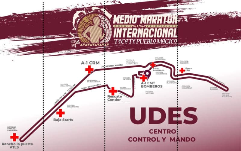 Todo listo para El Medio Maratón Internacional 2025 en Tecate