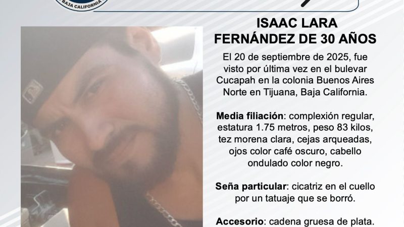 Pesquisa de Isaac Lara Fernández de 30 años de edad