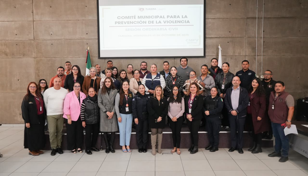 Refuerza Gobierno de Tijuana acciones preventivas a través del Comité Municipal de Prevención contra la Violencia