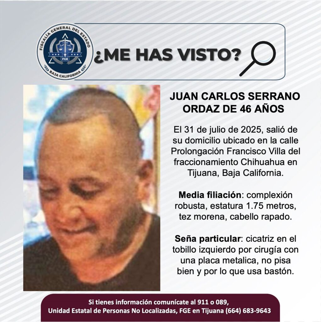 Pesquisa de Juan Carlos Serrano Ordaz de 46 años de edad