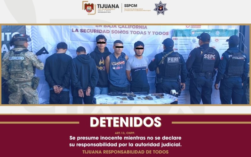 Fortalecen operativos en Sánchez Taboada con aseguramiento de armas de fuego y presuntos generadores de violencia