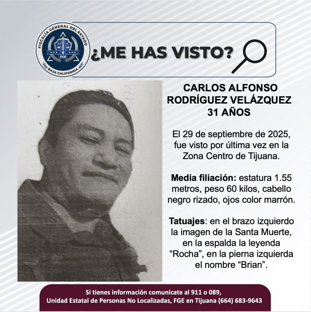 Pesquisa de Carlos Alfonso Rodríguez Velázquez de 31 años de edad