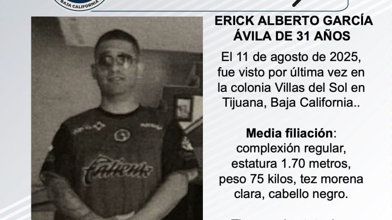Pesquisa de Erick Alberto García Ávila de 31 años de edad