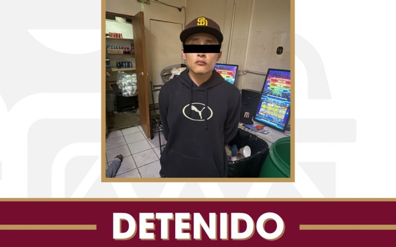 Asegura Policía Municipal de Tijuana a presunto responsable de homicidio en centro clandestino de juegos de azar