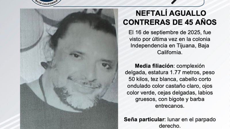 Pesquisa de Neftalí Aguallo Contreras de 45 años de edad