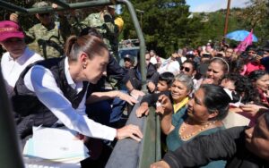 La presidenta Sheinbaum demuestra liderazgo y coordinación para atender a familias afectadas por lluvias