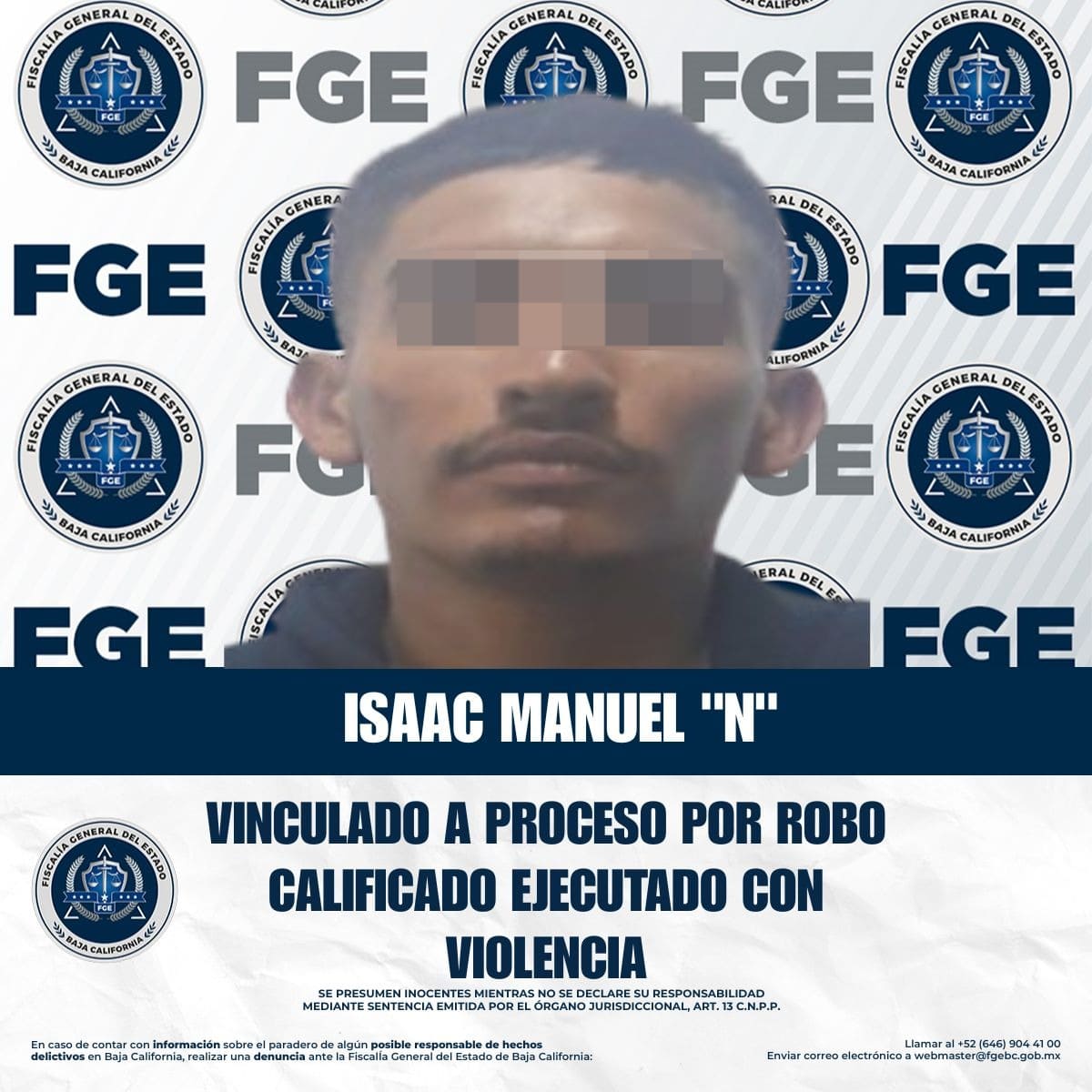 Vinculan a proceso a sujeto por robo con violencia en Tijuana