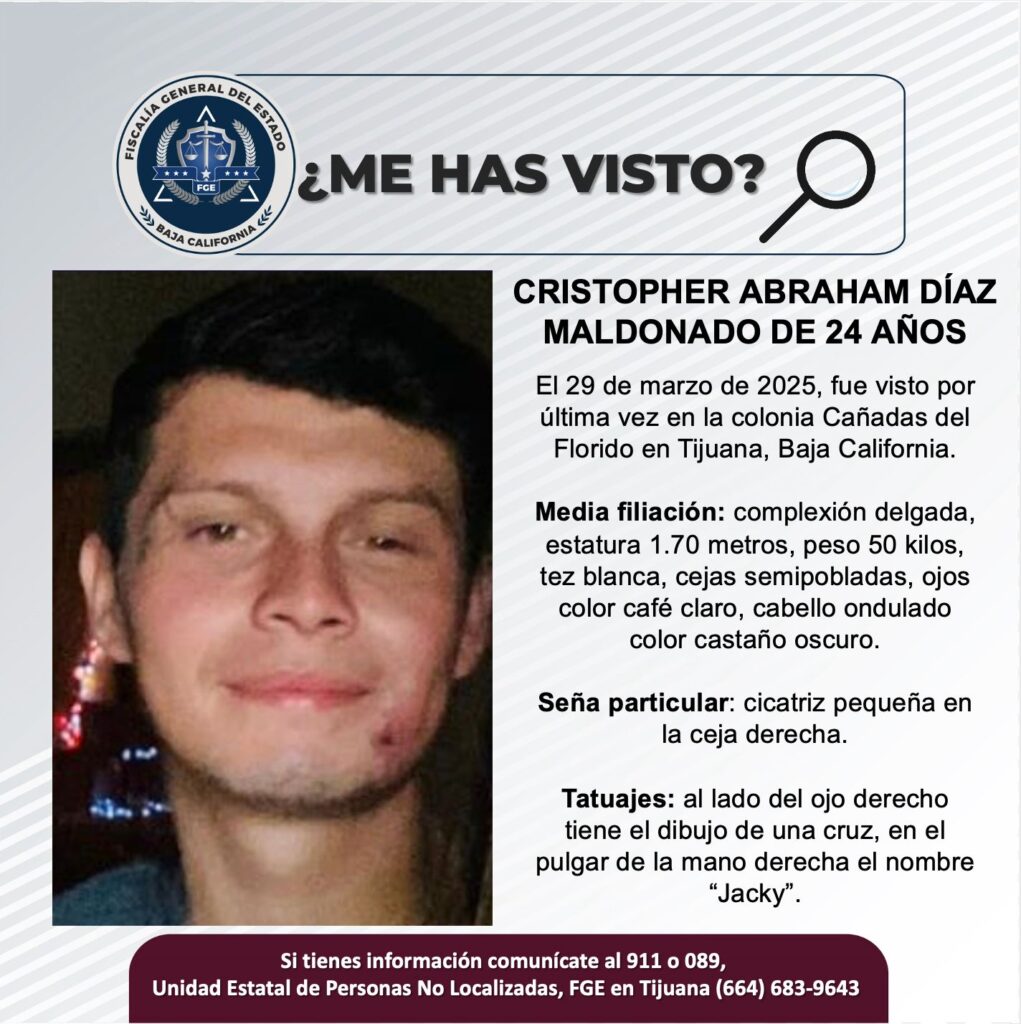 Pesquisa de Cristopher Abraham Díaz Maldonado de 24 años