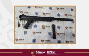 Asegura Policía Municipal arma de fuego durante operativo en la colonia Cañón del Sainz