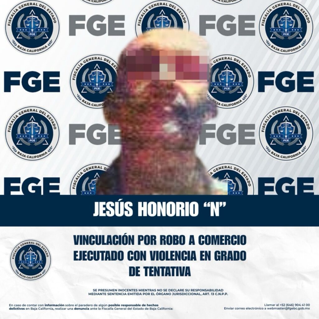 Vinculan a proceso a imputado por robo con violencia en grado de tentativa