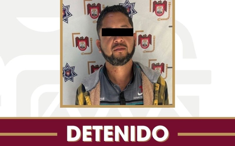Aseguran agentes municipales a hombre por violencia familiar en la colonia Las Abejas