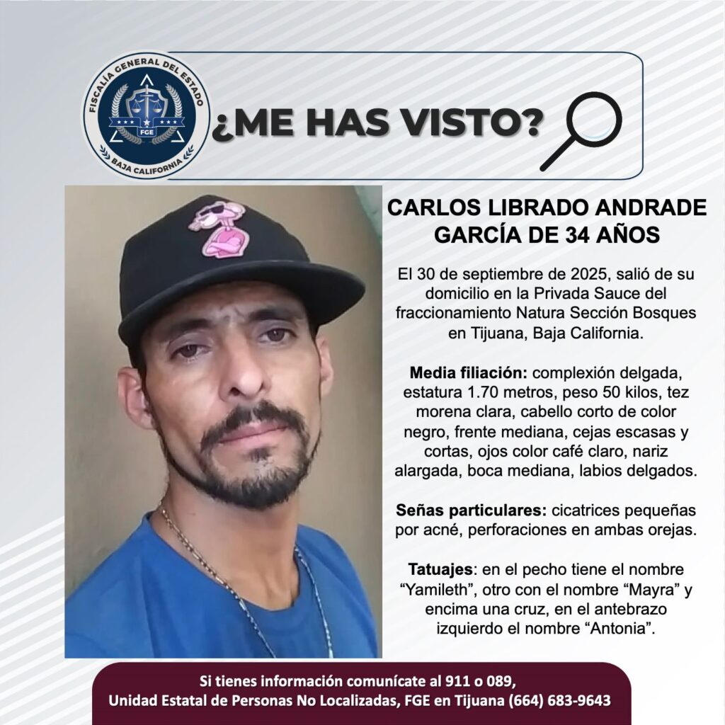Pesquisa de Carlos Librado Andrade García de 34 años de edad
