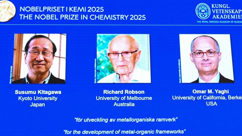 Japón, EU y Reino Unido se llevan el Premio Nobel de Química 2025
