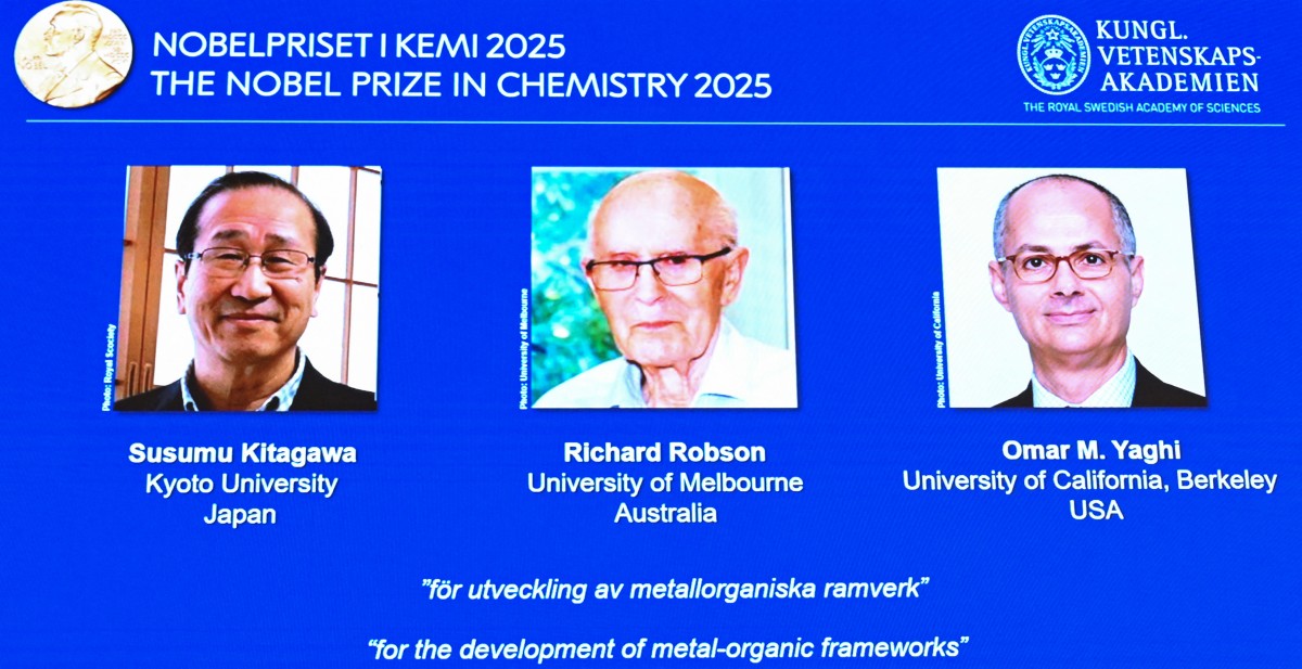 Japón, EU y Reino Unido se llevan el Premio Nobel de Química 2025
