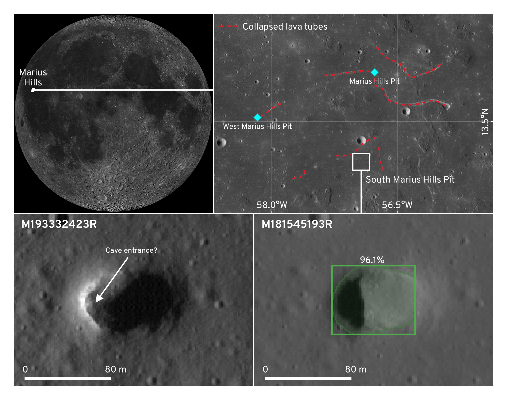 La IA descubre pozos secretos en la Luna que podrían proteger a astronautas en futuras misiones espaciales