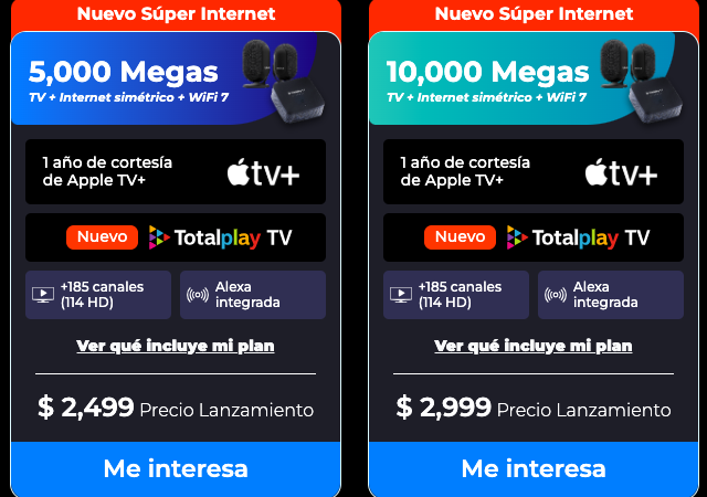 Totalplay lanza su nuevo "Súper Internet” con WiFi 7 y 10,000 megas de potencia